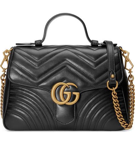 gucci marmont top handle bag small